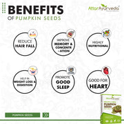 Attar Ayurveda Raw pumpkin seeds for eating (250 grams) | Protein and Fiber Rich Superfood | Unsalted, unroasted