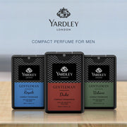 Yardley London Gentleman Duke Compact Perfume For Men, 18Ml - Musk, Cedar, Pineapple, Spray