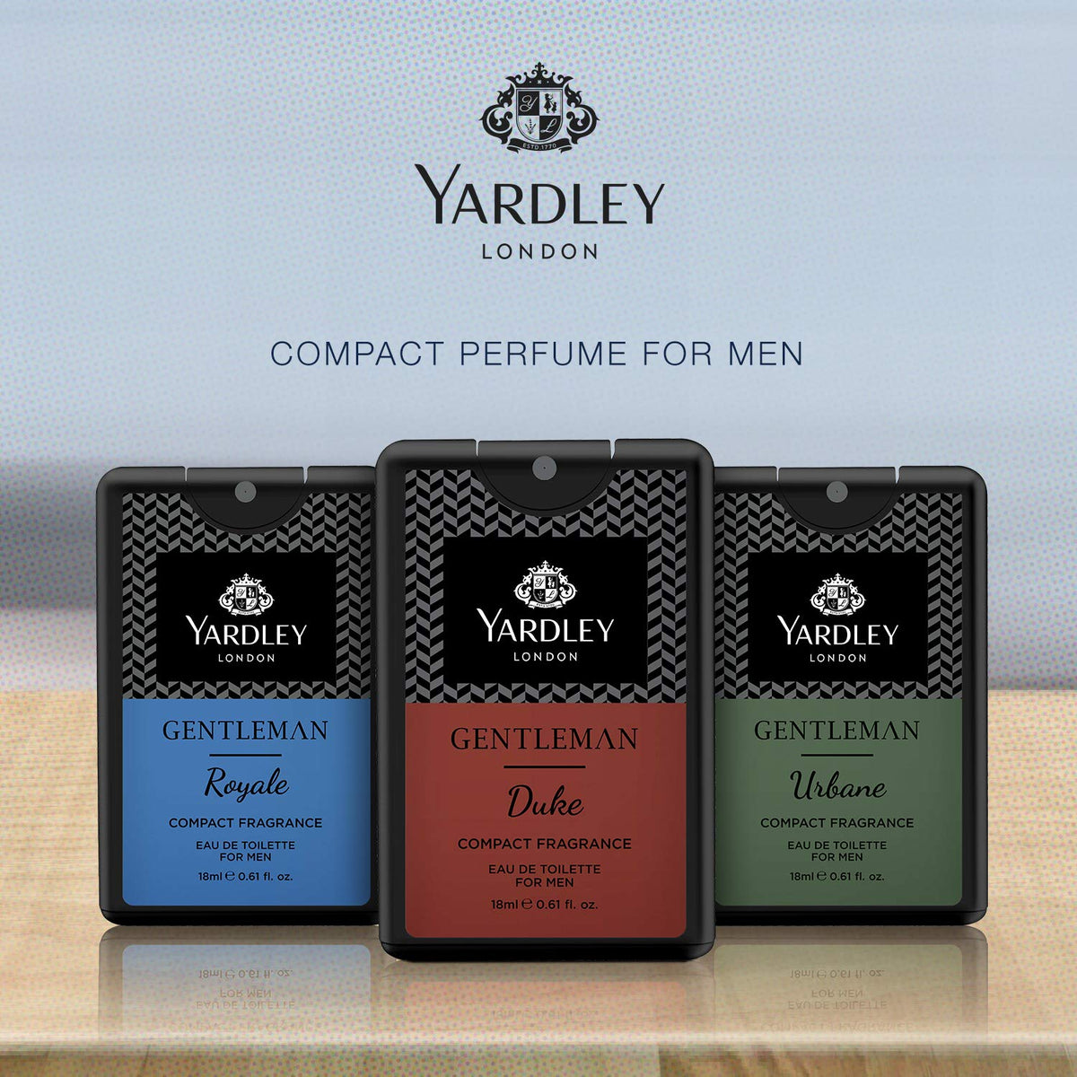 Yardley London Gentleman Urbane Compact Perfume for Men, 18ml