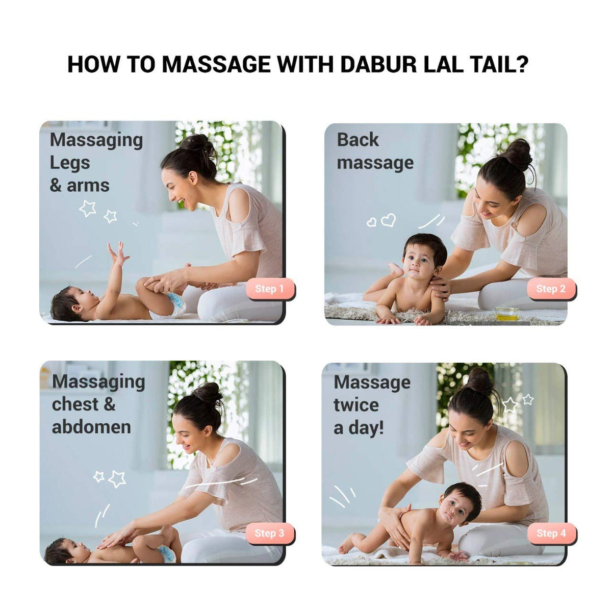 Dabur Lal Tail - Ayurvedic Baby Oil , Clinically Tested 2x Faster Physical Growth - 100 ml