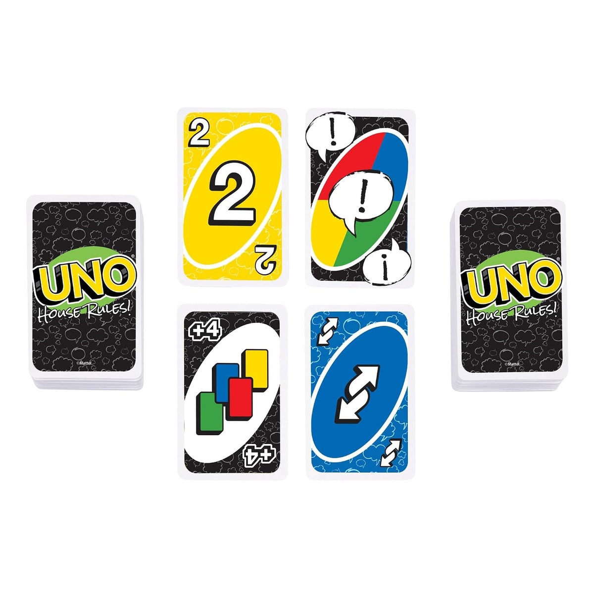 Mattel Games UNO House Rules Card Game, Ages 7+, 2-10 Players