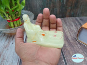 SHINDE EXPORTS shirdi saibaba Radium Marble Idol for car Dashboard Statue Home Murty Pooja Room