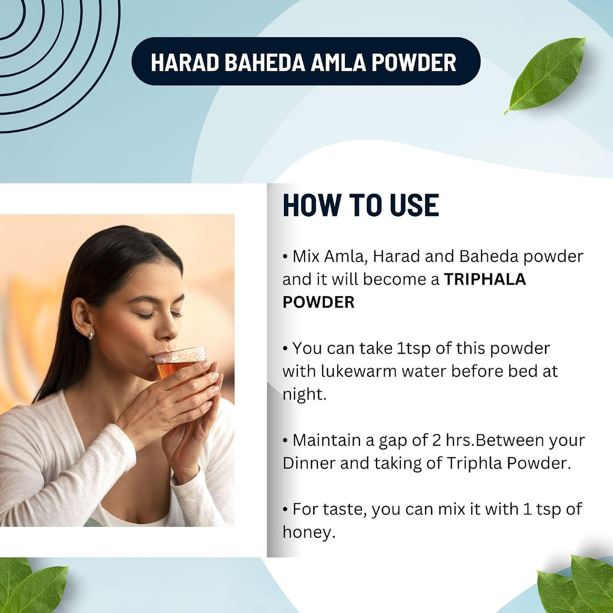BrijBooti Harad - Baheda - Amla Powder 100 Gr Each
