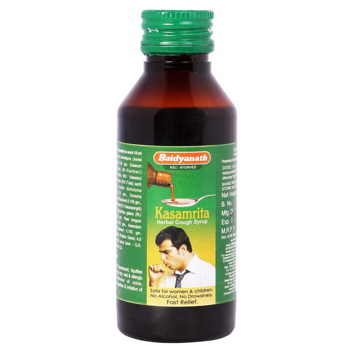 Baidyanath Asli Ayurved Kasamrit Syrup (200ml)