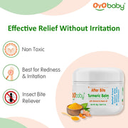 OYO BABY After Bite Turmeric Balm with Almond & Neem Oil for Babies – Relief from Rashes, Mosquito & Insect Bites, 100% Ayurvedic, 25g