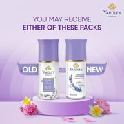 Yardley London English Lavender Underarm Deodorant Roll On | With Licorirce Extract & Floral Extracts | Smooth & Eventoned Underarms | 72 H Long Lasting Floral Scent| 0% Alcohol & Dermat Approved | For Women | 50ml
