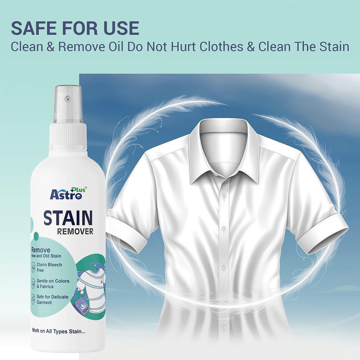 Astro Plus+ 100ml Stain Remover Liquid With Active Enzymes Stain Remover