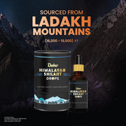 Dabur Himalayan Pure Shilajit Drops - 30ml | Rich in Fulvic acid | Natural extract from Himalayas | 100% Pure Shilajit | Boosts Stamina And Energy | Builds Immunity