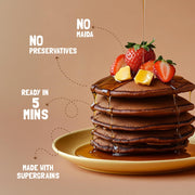 Slurrp Farm No Maida Pancake Trial Pack Combo | Instant Breakfast Mix made with Oats, Ragi and Jowar | Eggless and Healthy Breakfast Mix, 50g X 4