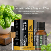 Holy Natural Basil Essential Oil 15ml (with Dropper Plug), Undiluted Therapeutic Grade