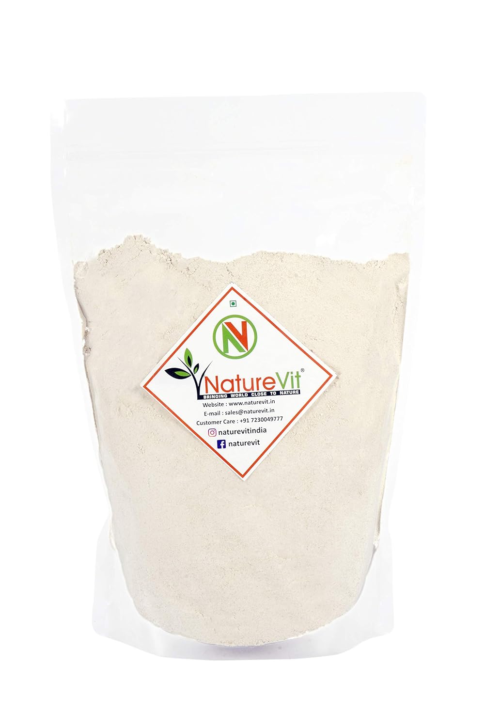 NatureVit Barley Flour 2Kg (1Kg x 2 Pack) | Stone-Ground Jau Atta | Rich in Fibre & Nutrition | Ideal for Roti, Baking & Healthy Recipes