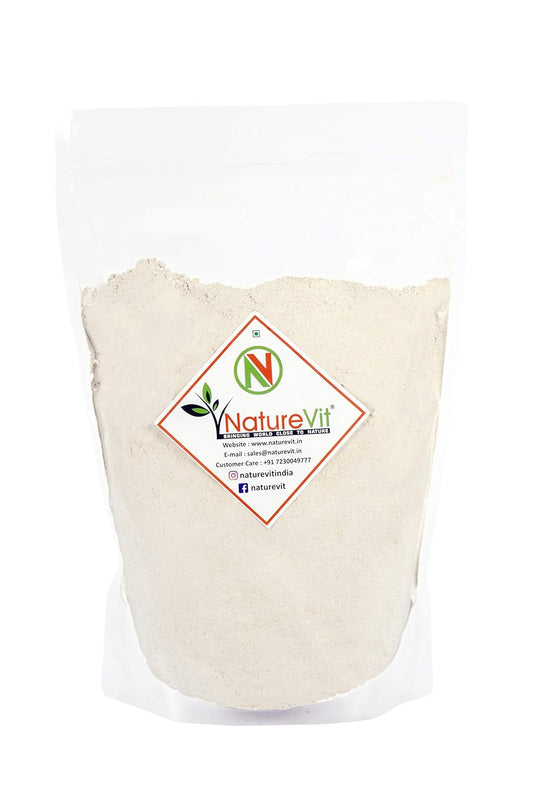 NatureVit Barley Flour 2Kg (1Kg x 2 Pack) | Stone-Ground Jau Atta | Rich in Fibre & Nutrition | Ideal for Roti, Baking & Healthy Recipes