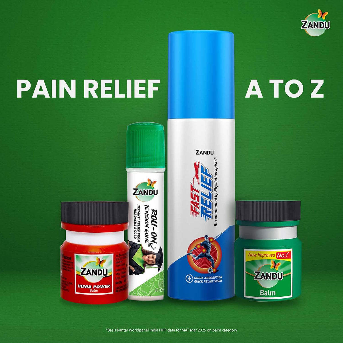 Zandu Balm - 10 ml, For instant pain relief from cold, headache & body