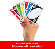 Mattel Uno Playing Card Game for 7 Yrs and Above for Adult,Set of 112 Cards, Multicolor