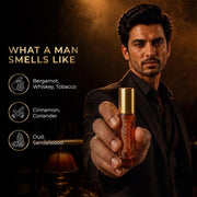 Beardo Whisky Smoke Roll On, 7ml | 100% Concentrated Perfume Oil | Long Lasting Roll On For Man | Smoky, Woody, Leather | Ideal Gift for Men | Best Attar Perfume For Man