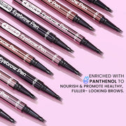 INSIGHT 4 Stroke Eyebrow Pen - Brown (1g) | Lightweight & Quick Drying Formula | Long Wearing, Smudge Proof & Waterproof | Compact & Convenient for Natural Brow Definition