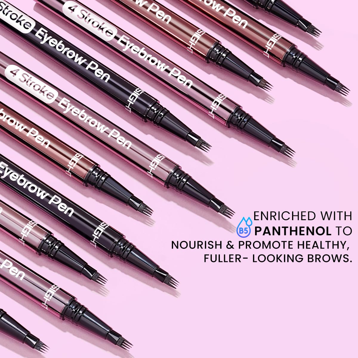 INSIGHT 4 Stroke Eyebrow Pen - Dark Brown (1g) | Lightweight & Quick Drying Formula | Long Wearing, Smudge Proof & Waterproof | Compact & Convenient for Natural Brow Definition