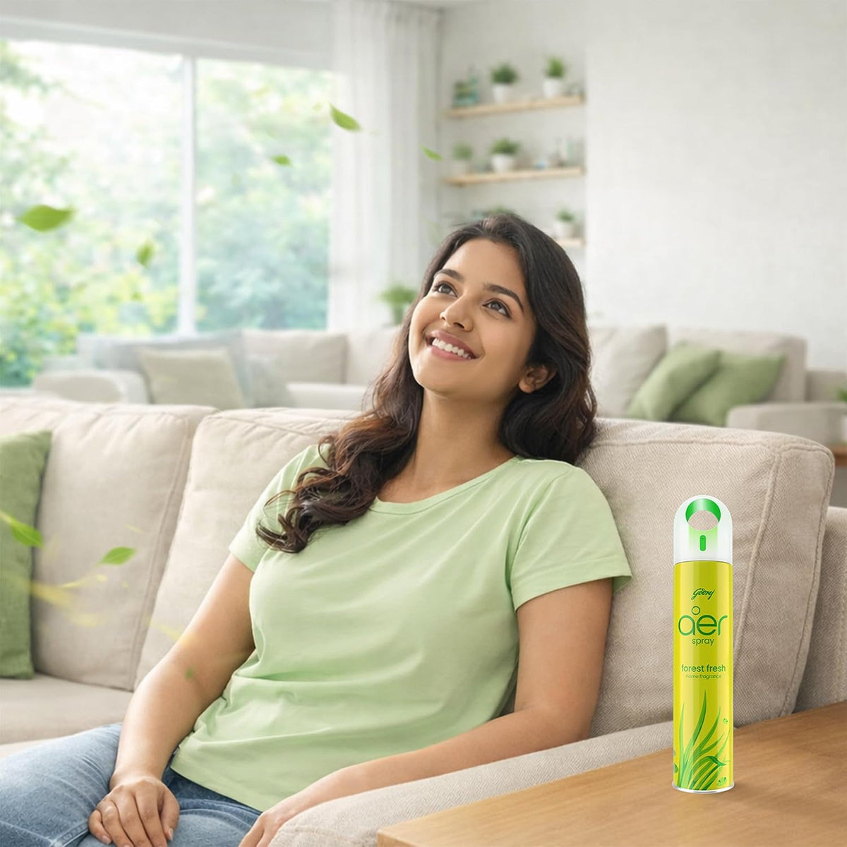 Godrej aer Spray | Room Freshener for Home & Office-Forest Fresh (180 ml)