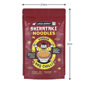 urban platter Korean BBQ Chilli Shirataki Noodles, 282gm (Konjac Noodle | Keto-friendly, Low-Carb, Fat-free | Spicy BBQ Chilli Flavour | Ready in Minutes), Large