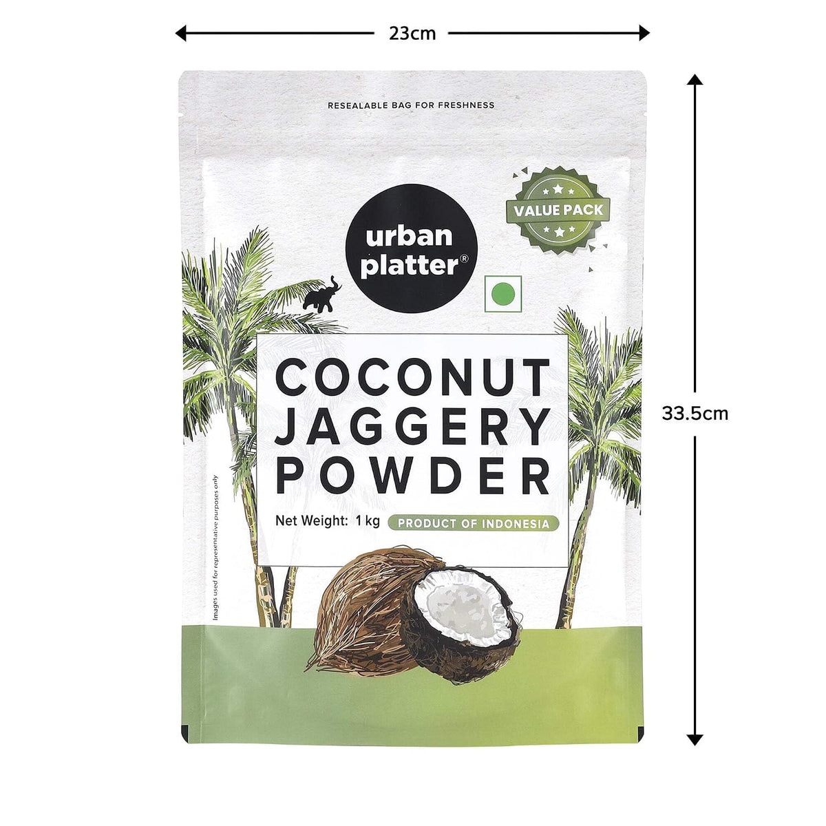 Urban Platter Coconut Sugar, 1Kg (Natural Sweetener, Low Glycemic Index, Refined Sugar Alternative)