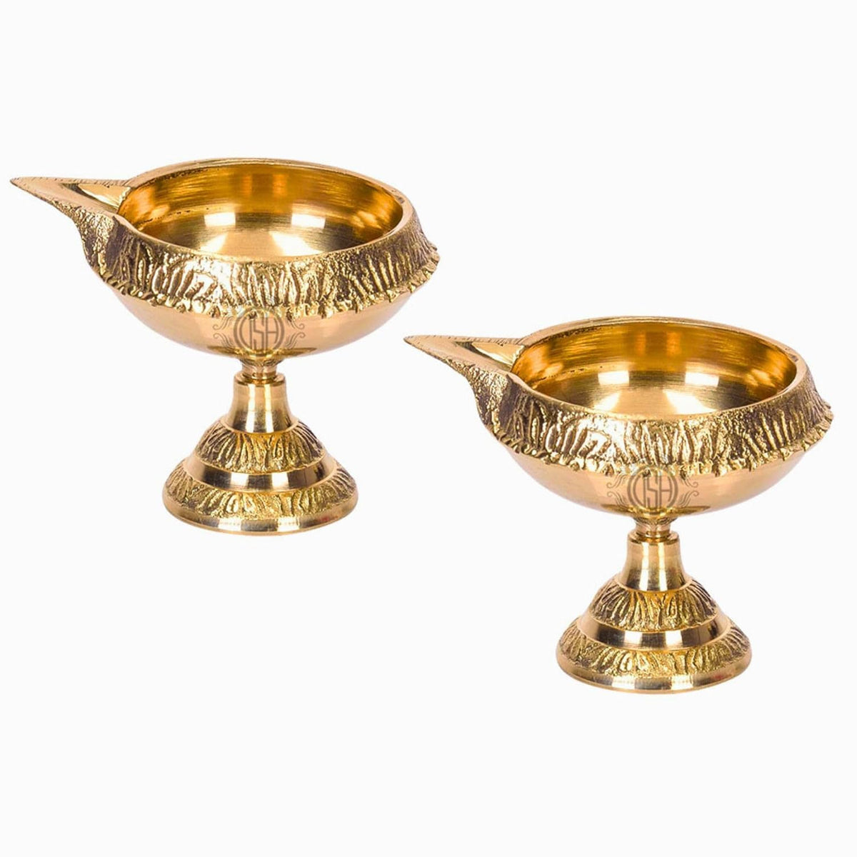 DSH Pure Brass Kuber Diya with Stand Diwali Decoration Item for Home Puja Room & Office Decor Diwali Festival Gift Item