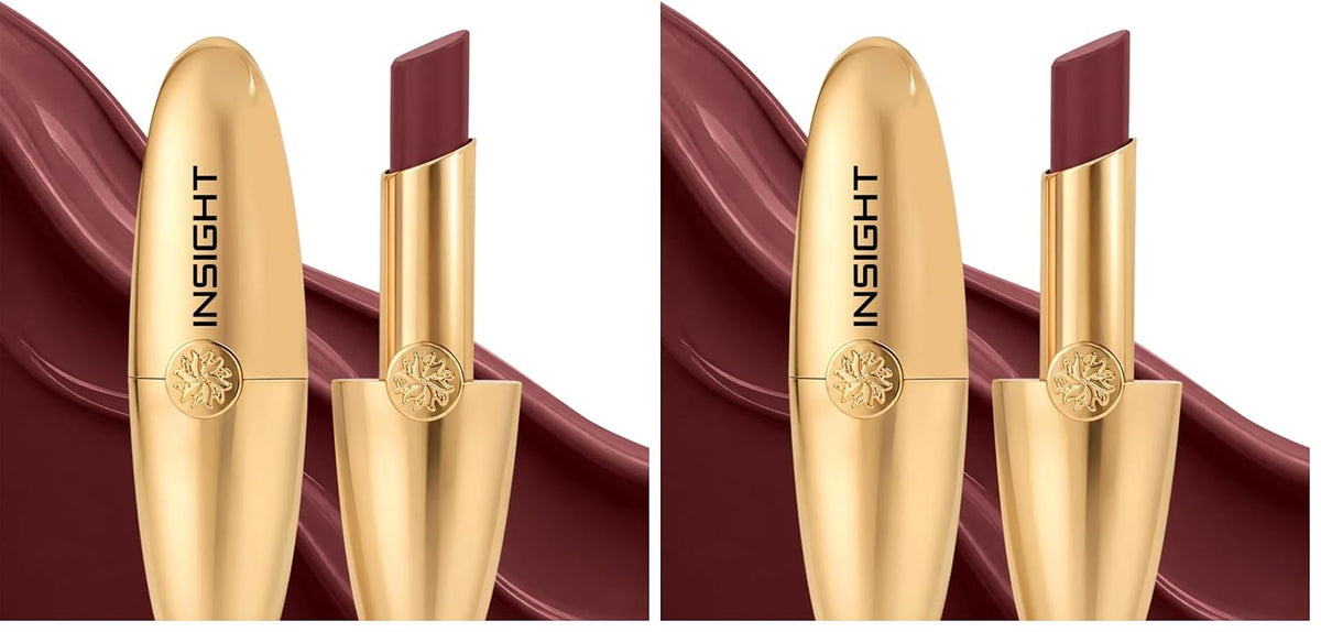 INSIGHT Cosmetics Crème Comfort Lipstick – High-Shine Gloss Finish| Hydrating | Deeply Nourishing | Butter Glide | Plumping Effect | Lightweight Feel & Radiant Lip Color (Sin In Silk) – 3.4 g