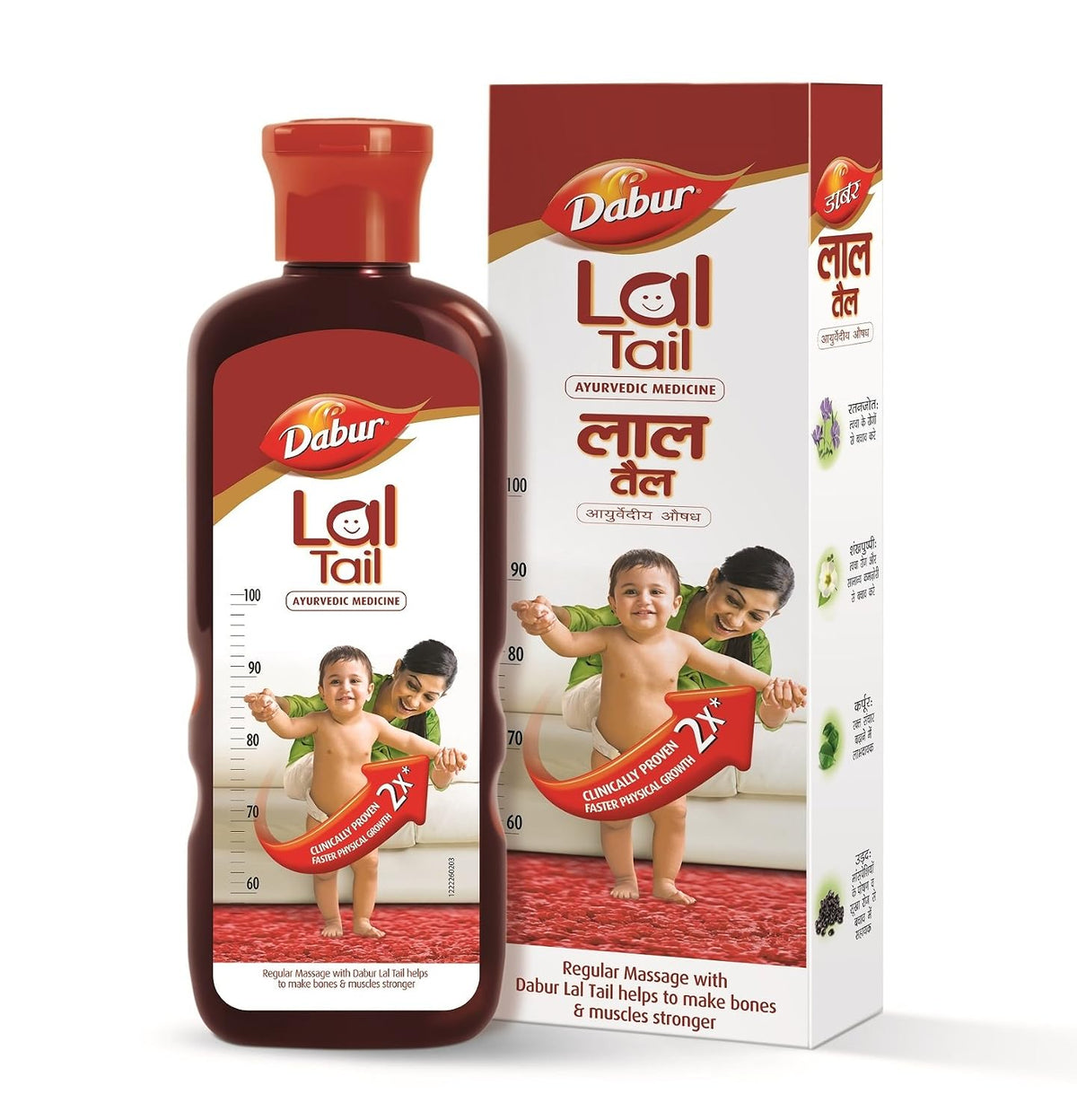 DABUR Lal Tail 500ml and Dabur Badam Tail Oil 50ml - Combo Pack