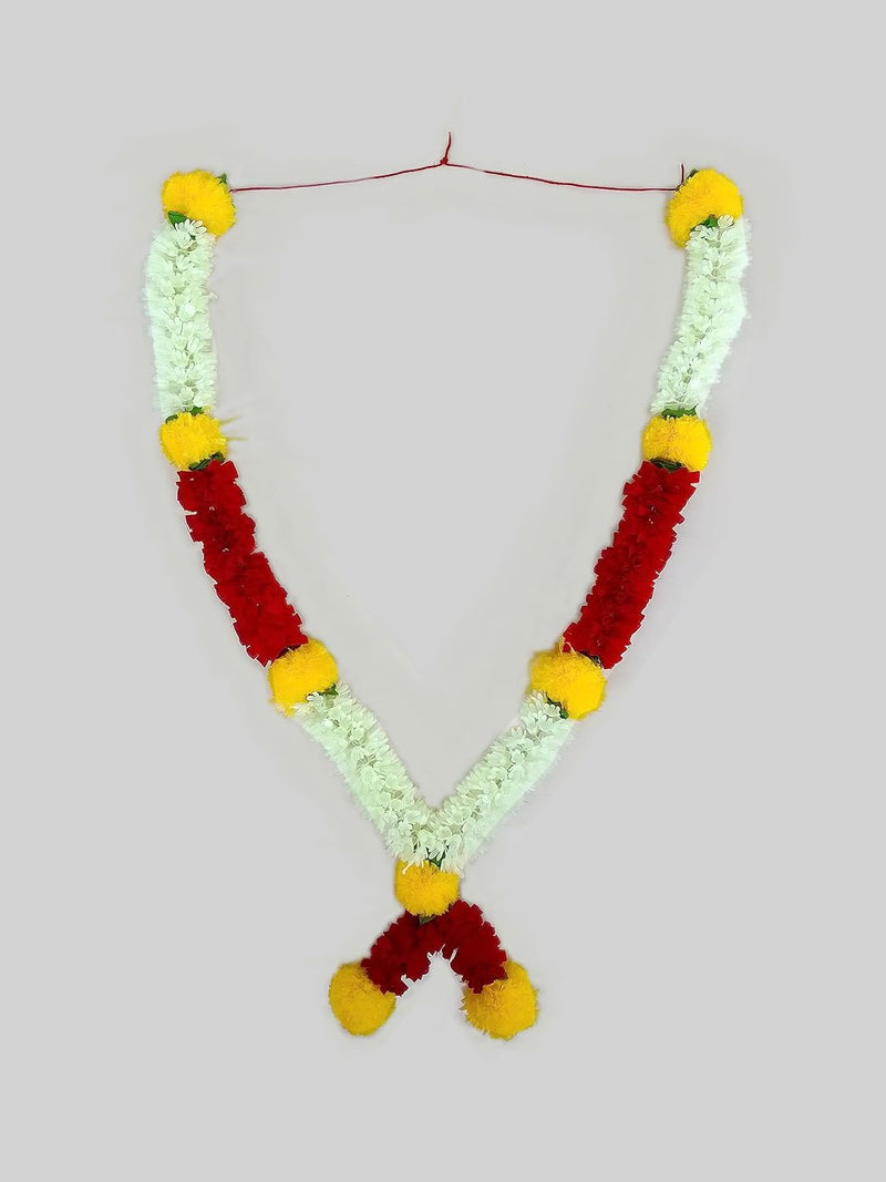 Shinde Exports Marigold Fool Mala Garland, Style 3, 35 inches