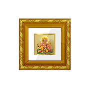DIVINITI Panchmukhi Hanuman Gold Plated Wall Photo Frame, Table Décor| DG Frame 103 Size 1A and 24K Gold Plated Foil| Religious Photo Frame Idol For Pooja, Gifts Items (10.8 CM X 10.8 CM)
