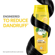 Dabur Vatika Lemon Anti-Dandruff Shampoo - 1 L | Reduces Dandruff from 1st Wash | Moisturises Scalp | Provides Gentle Cleansing, Conditioning & Nourishment to Hair