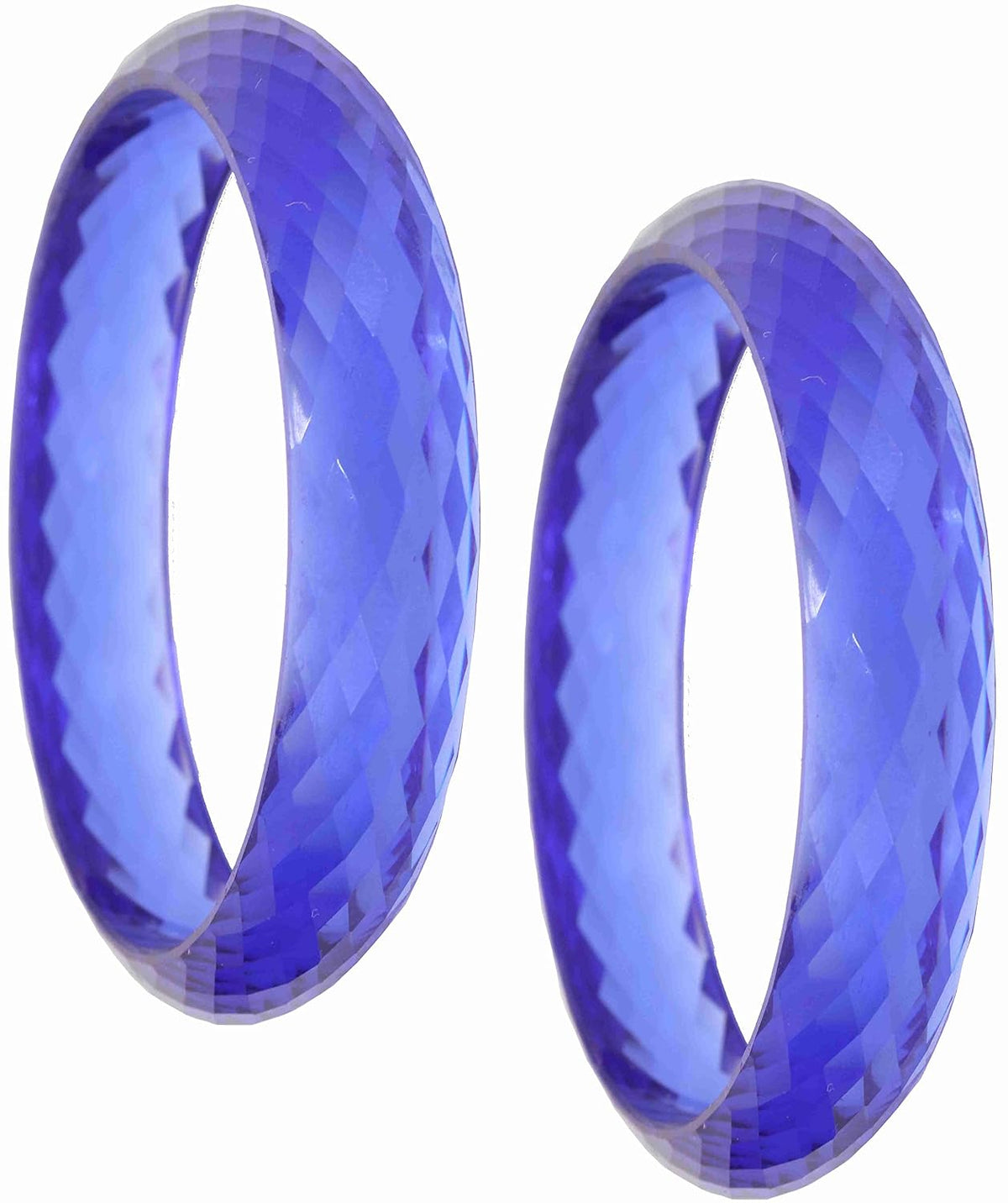 NMII Acrylic (Plastic) Kada With Diamond Cut Pattern Glossy Finished For Women & Girls | Kangan For Girls | Kada Set For Women | Wedding, Party & Gift