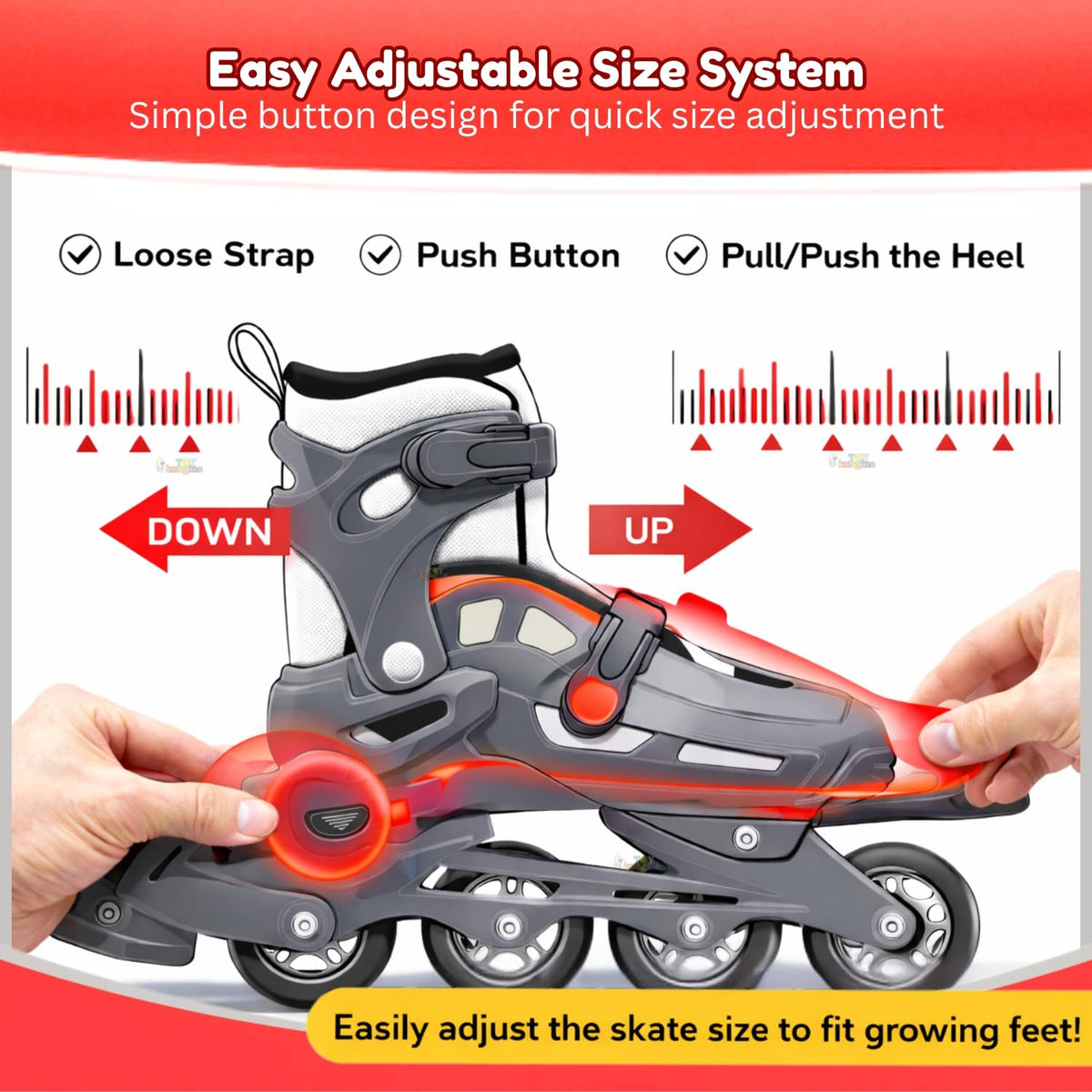 Toy Imagine Adjustable Inline Skates