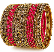 NMII Bangle Set for Women (Red) (G413_Red-2.8)