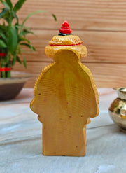 SHINDE EXPORTS shirdi saibaba Marble Idol Statue murti Home Murty for car (Orange, 14.5cm)