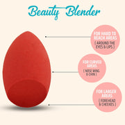 INSIGHT Beauty Blender Sponge Applicator | High-Definition Makeup Sponge for Face Makeup - Pack of 3