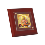 DIVINITI Lord Ganesha 24K Gold Plated MDF Photo Frame|Premium Religious Table Top Frame for Home, Office & Prayer Room|Luxury Spiritual Gift Item for Housewarming, Festive Gifting|10 x 10 CM