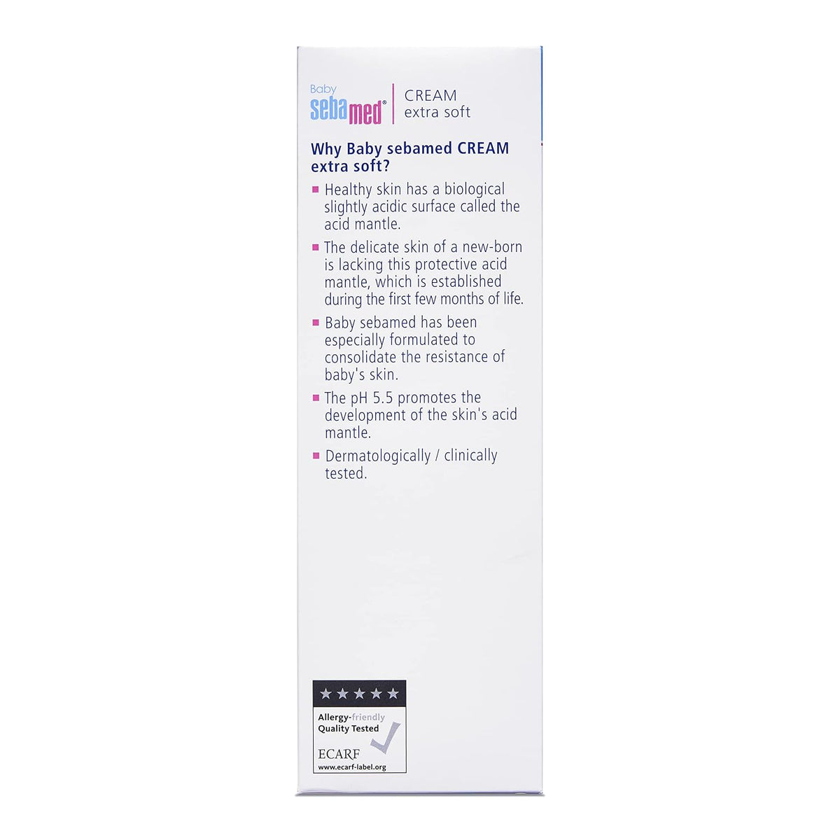 Sebamed Baby Cream Extra Soft|pH 5.5|Ideal for Dry Skin|200 ml (Pack of 3)