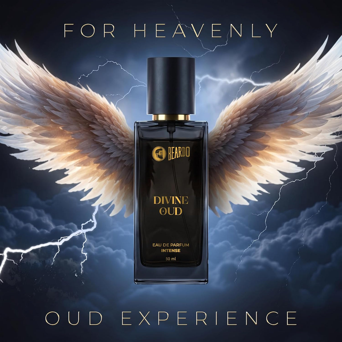 Beardo Divine Oud Eau De Parfum for Man, 50ml | Long Lasting Fragrance | Perfume For Man | Woody, Spicy & Oud | Gift For Men | Husband | Boyfriend
