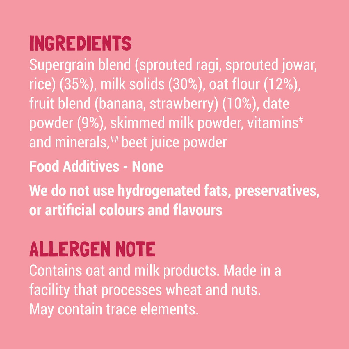 Slurrp Farm Cereal, Ragi, Rice and Strawberry with Milk, Instant Healthy Food, NO Added Sugar, Mildly Sweetened with Date Powder