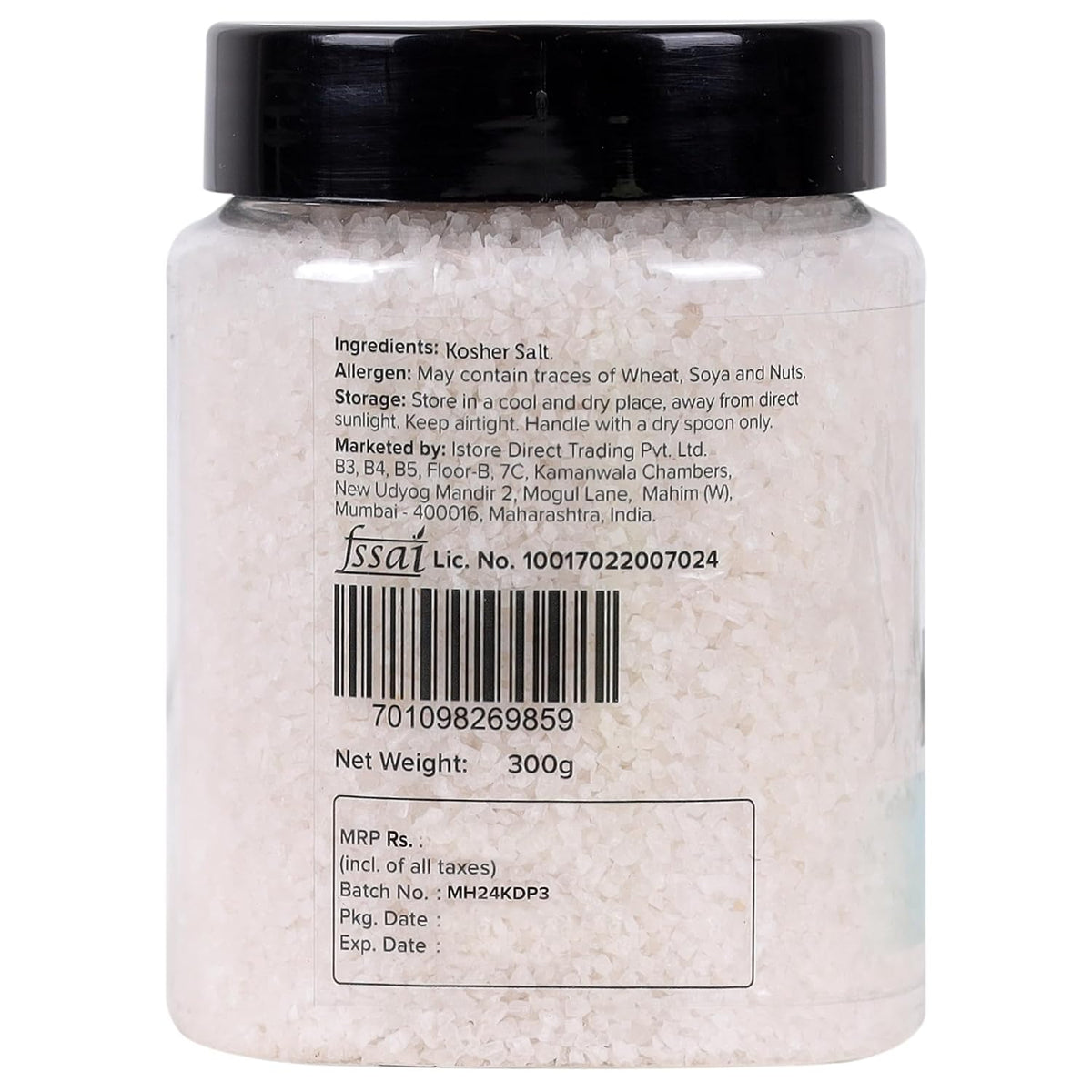 Urban Platter Kosher Salt, 300g / 10.8oz [All Natural & Coarse], White