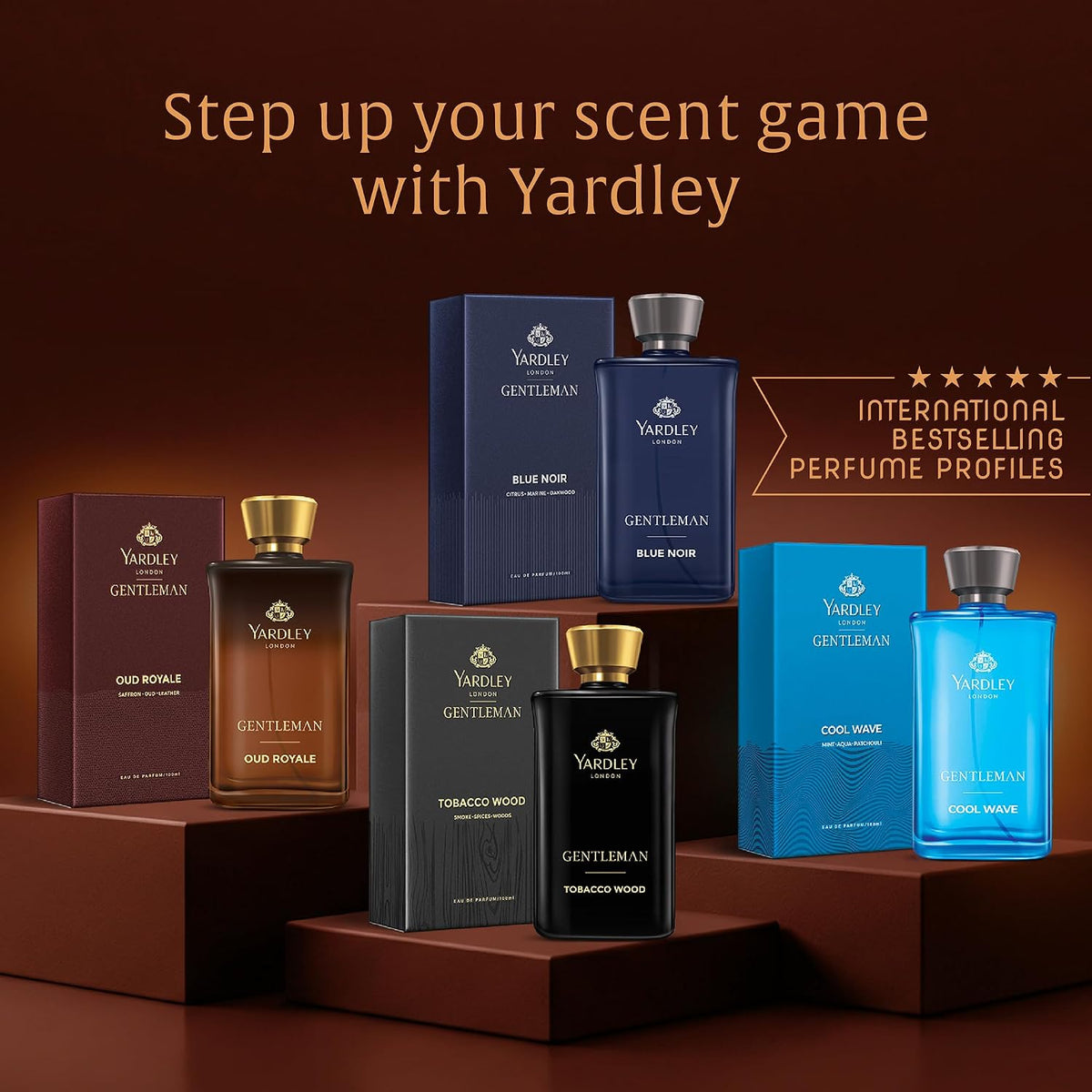 Yardley London Oud Royale | Eau De Parfum | Long Lasting International Perfume for Man | Saffron Oud Leather Fragrance | Upto 15% dosage | 100ml EDP| Ideal Gift for Man