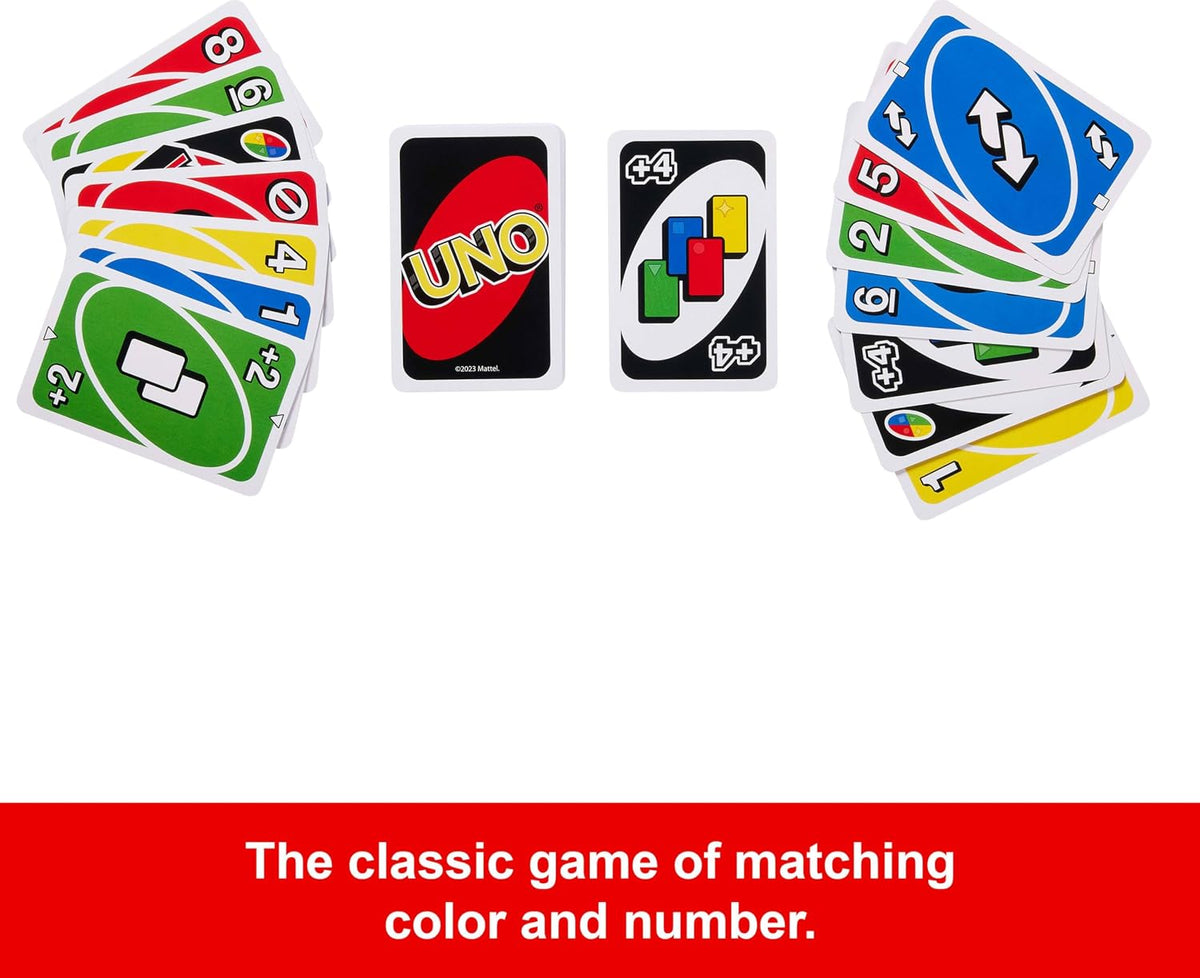 Mattel Uno Playing Card Game for 7 Yrs and Above for Adult,Set of 112 Cards, Multicolor