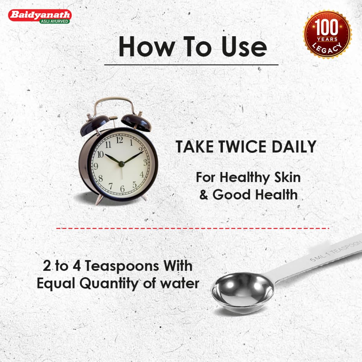 BAIDYANATH Anant Salsa - 450 ml | Herbal Extract for Enhancing Skin Care | Blood Purification, and Hair Health | 475 Grams