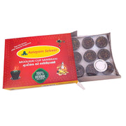 Aalayam Selveer No Artificial Scents 100% Pure & Natural Herbal Sambrani Dhoop Cup | Mooligai Cup Sambrani - Pack of 4 Boxes(48 Cups)