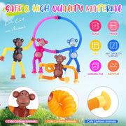 Toy Imagine Telescopic Monkey Suction for Toddlers 2 Pcs – Stretchy Travel Play for 1–3 Year Old Boys & Girls | Flexible Arms | Suction Cups | Sensory Activity | Travel Essential