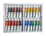 Camel Camlin Kokuyo 1304190 Artist 5ml Water Color Tube - 24 Shades (Multicolor) Artist Water Colour Cake Set - Pack of 24 (Blue)