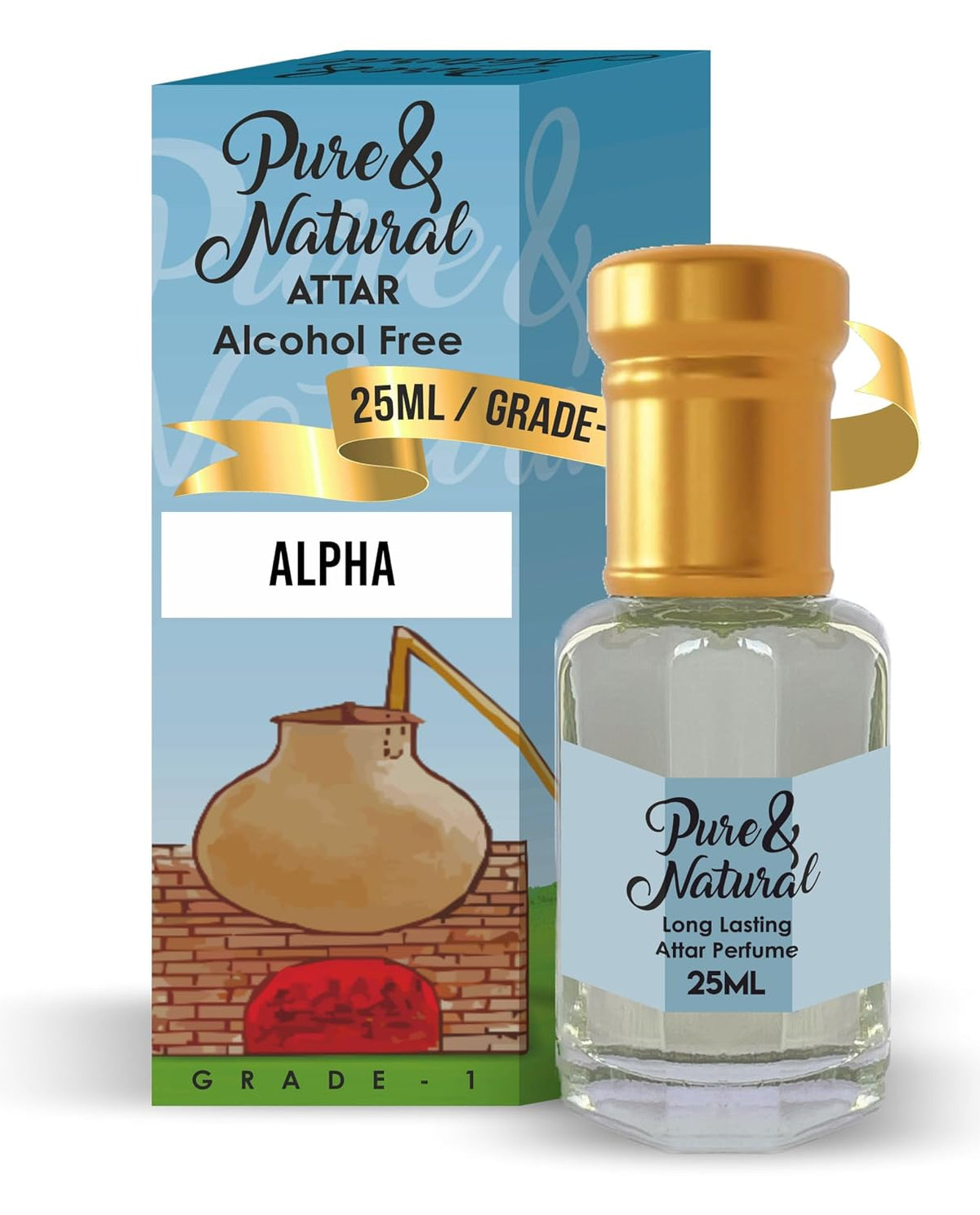 Parag Fragrances Alpha Attar 25Ml / 0% Alcohol/Pure & Natural Attar Series For Personal & Religious Use