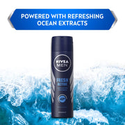 Nivea Body Lotion For Dry Skin, Shea Smooth, With Shea Butter, For Men & Women, 200 ml & Nivea Fresh Active Original Deodorant for Men, 150ml