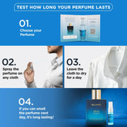 Bella Vita Luxury Skai Aquatic Unisex Eau De Cologne with Bergamot, Lavender & Patchouli|Premium, Long Lasting Woody Fragrance for Men & Women, 5ML
