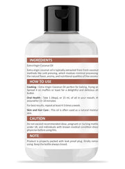 Holy Natural Extra Virgin Coconut Oil | 100% Pure & Cold Pressed | Natural & Organic | Eadible Oil also for Hair & Skin | 300ml